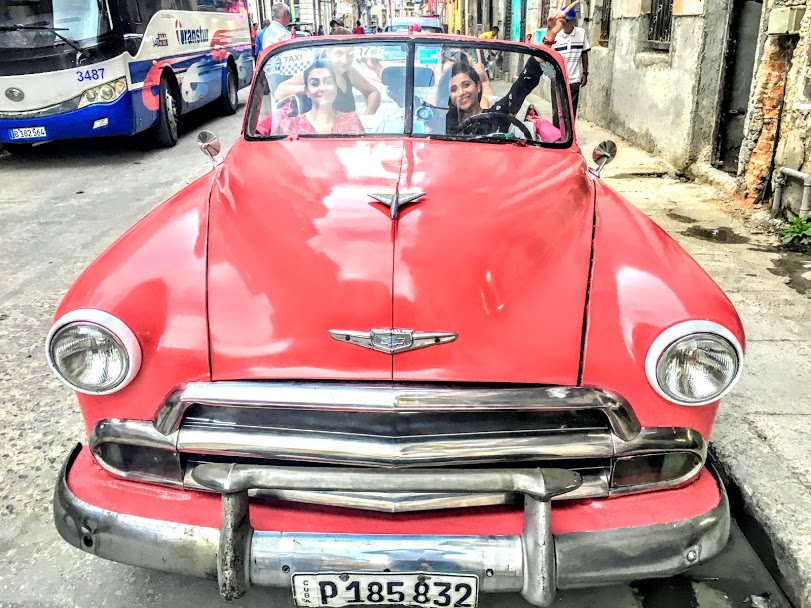 Old American Vintage Car, Havana, Cuba
