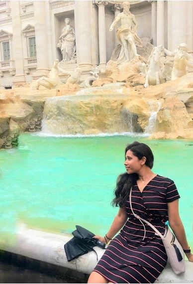 Can't get over it with this view and mesmerizing Place Trevi Fountain, Rome, Italy!