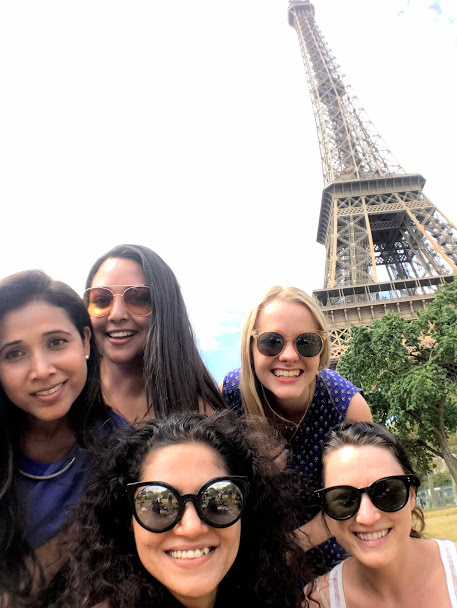 Picnic at Eiffel Tower, Jul. 3, 2018