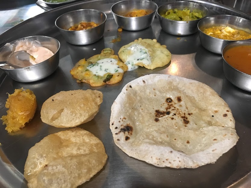 Traditional Gujarati Lunch Thali 
