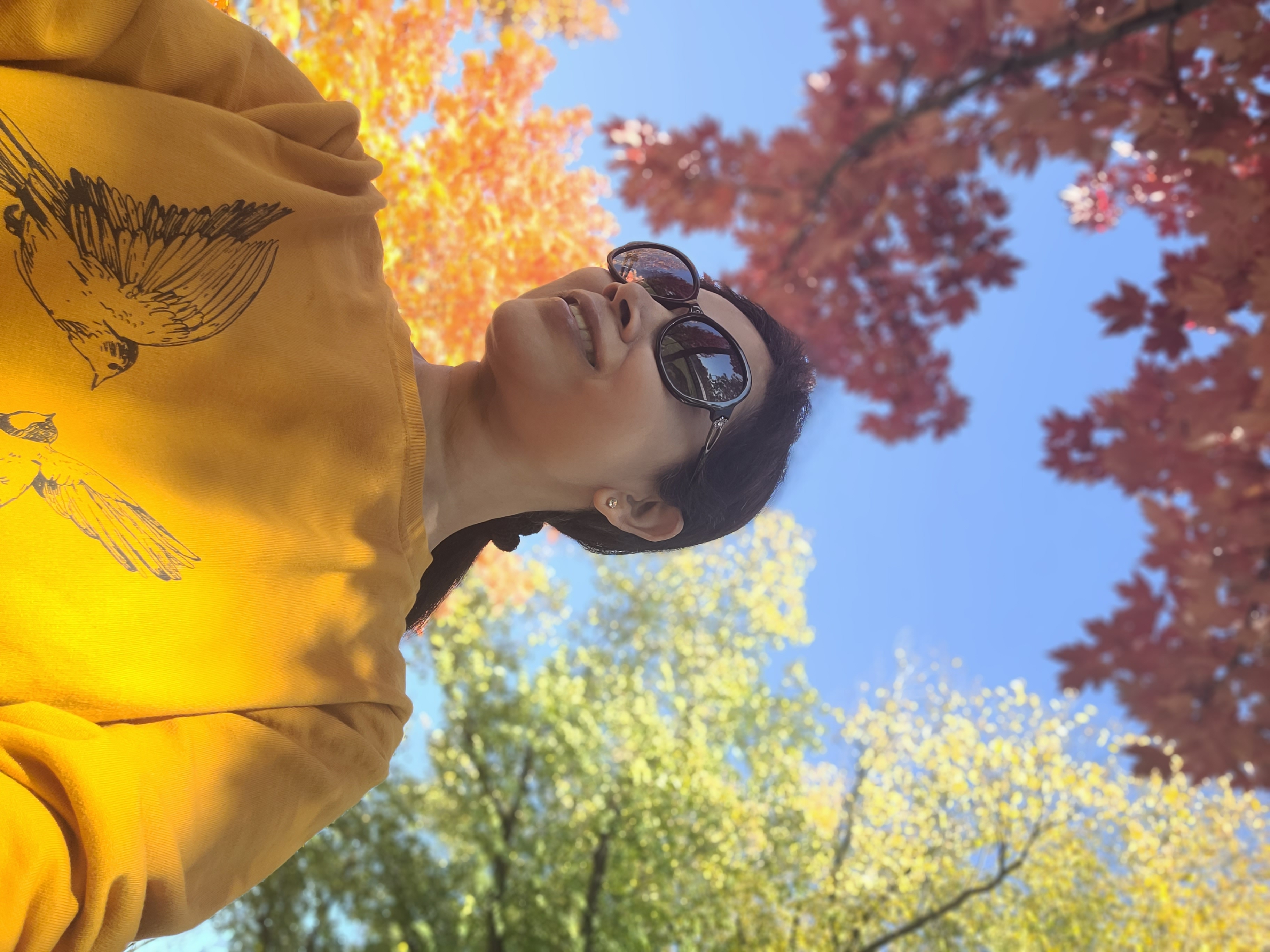 enjoying fall views at trinity bellwoods park toronto - travel addict hack